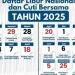 Jadwal Libur dan Cuti Bersama Lebaran Tahun 2025