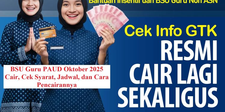 BSU Guru PAUD Oktober 2025 Cair, Cek Syarat, Jadwal, dan Cara Pencairannya