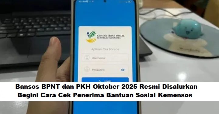 Bansos BPNT dan PKH Oktober 2025 Resmi Disalurkan, Begini Cara Cek Penerima Bantuan Sosial Kemensos