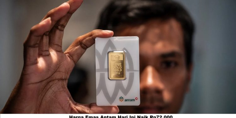 Harga Emas Antam Hari Ini Naik Rp72.000: Jadi Rp2.487.000 per Gram