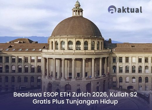 Beasiswa ESOP ETH Zurich 2026, Kuliah S2 Gratis Plus Tunjangan Hidup
