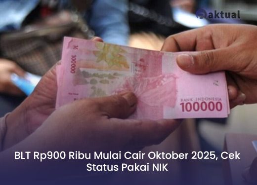 BLT Rp900 Ribu Mulai Cair Oktober 2025, Cek Status Pakai NIK