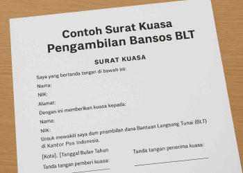Contoh Surat Kuasa Pengambilan Bansos BLT di Kantor Pos