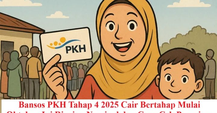 Bansos PKH Tahap 4 2025 Cair Bertahap Mulai Oktober, Ini Rincian Nominal dan Cara Cek Penerima di Situs Kemensos