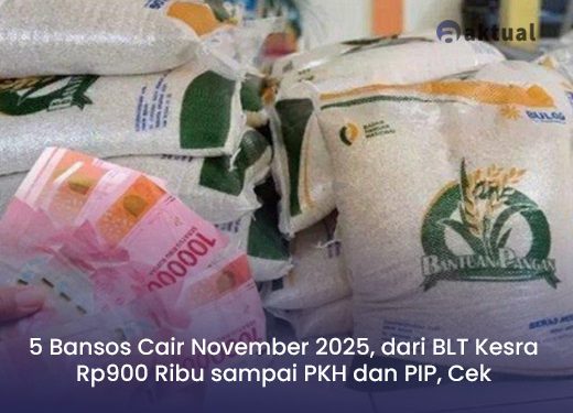 5 Bansos Cair November 2025, dari BLT Kesra Rp900 Ribu sampai PKH dan PIP, Cek Namamu!