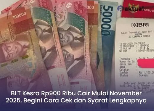 BLT Kesra Rp900 Ribu Cair Mulai November 2025, Begini Cara Cek dan Syarat Lengkapnya