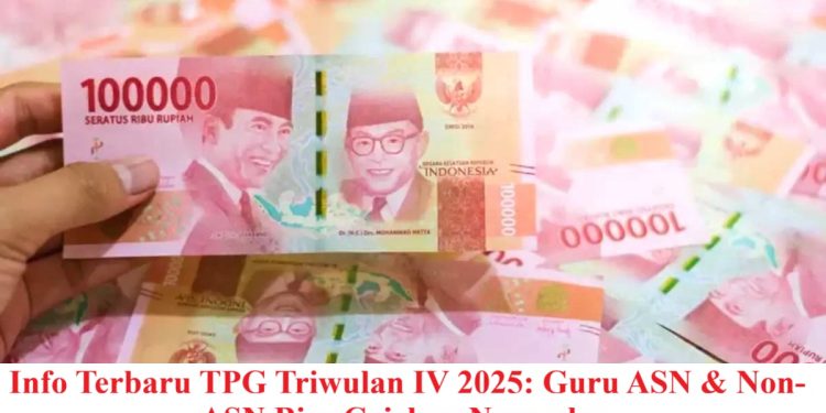 Info Terbaru TPG Triwulan IV 2025: Guru ASN & Non-ASN Bisa Cairkan November