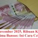 Bulan November 2025, Ribuan KPM Akan Terima Bansos: Ini Cara Ceknya