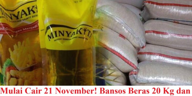 Mulai Cair 21 November! Bansos Beras 20 Kg dan Minyak Goreng 4 Liter Siap Disalurkan Ke KPM