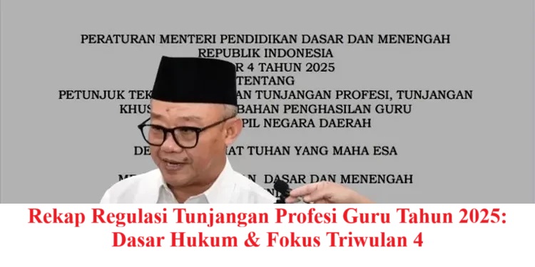Rekap Regulasi Tunjangan Profesi Guru Tahun 2025: Dasar Hukum & Fokus Triwulan 4