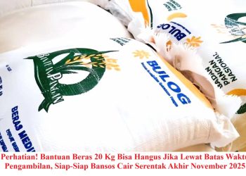 Perhatian! Bantuan Beras 20 Kg Bisa Hangus Jika Lewat Batas Waktu Pengambilan Dan Bansos Akan Cair Akhir November 2025