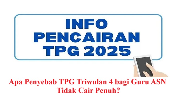 Apa Penyebab TPG Triwulan 4 bagi Guru ASN Tidak Cair Penuh?