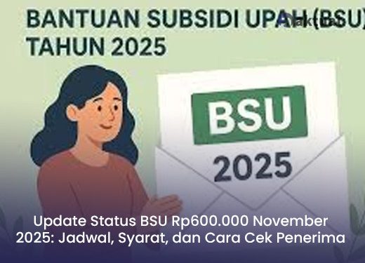 Update Status BSU Rp600.000 November 2025: Jadwal, Syarat, dan Cara Cek Penerima