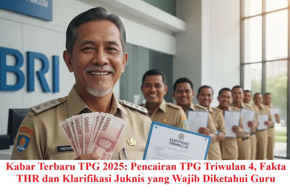 Kabar Terbaru TPG 2025: Pencairan TPG Triwulan 4, Fakta THR dan Klarifikasi Juknis Yang Wajib Diketahui Guru