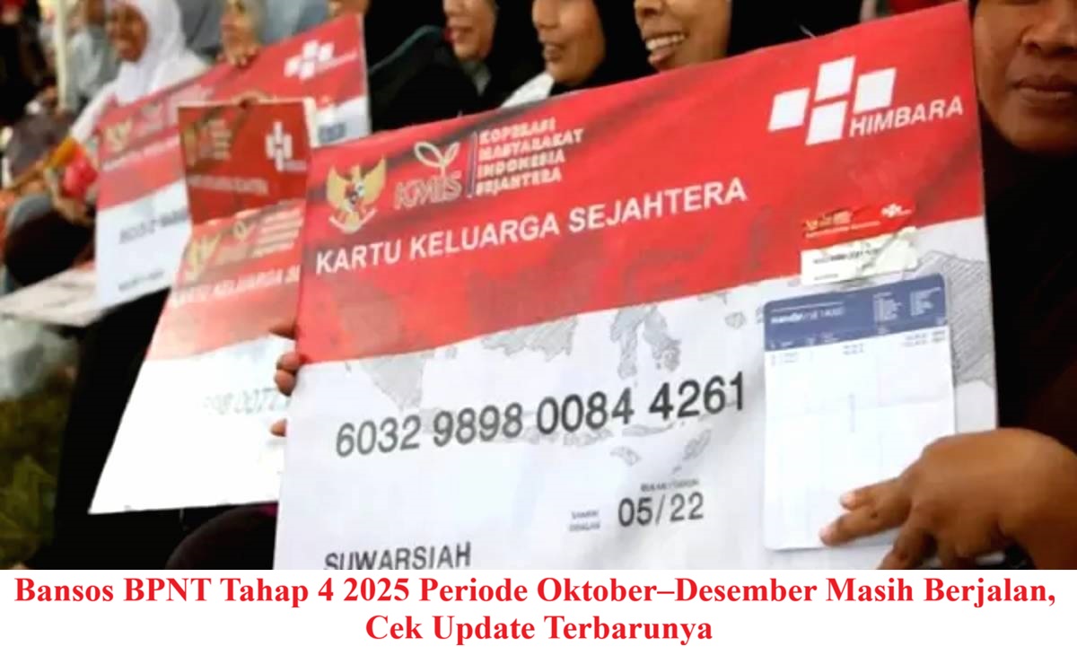 Bansos BPNT Tahap 4 2025 Periode Oktober–Desember Masih Berjalan, Cek Update Terbarunya