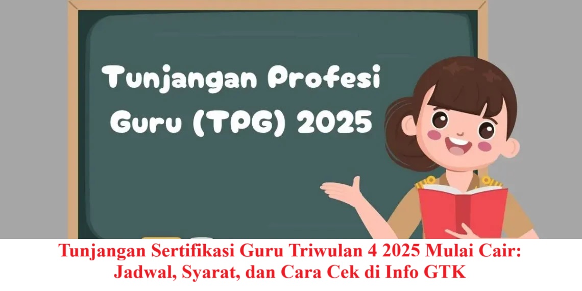 Tunjangan Sertifikasi Guru Triwulan 4 2025 Mulai Cair: Jadwal, Syarat, dan Cara Cek di Info GTK