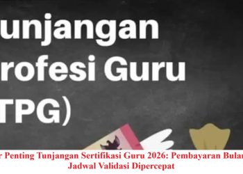 Kabar Penting Tunjangan Sertifikasi Guru 2026: Pembayaran Bulanan & Jadwal Validasi Dipercepat