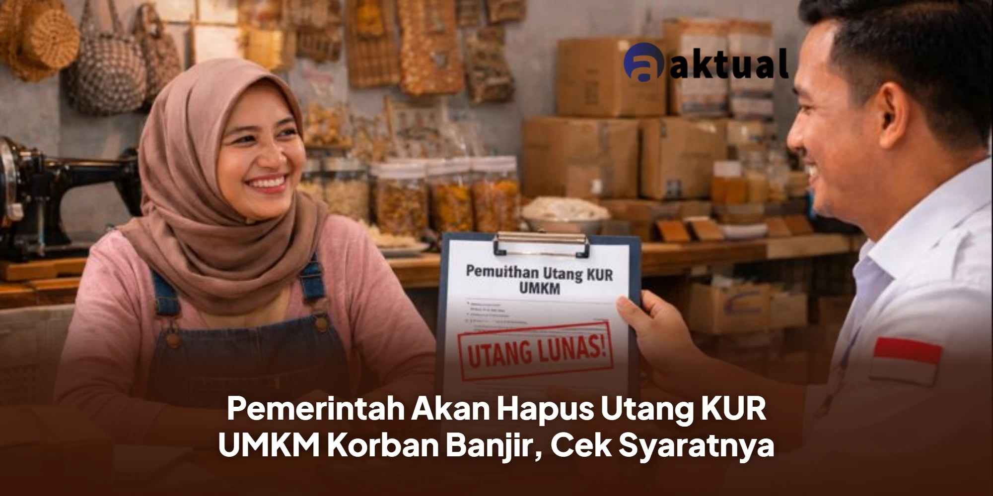 Pemerintah Akan Hapus Utang KUR UMKM Korban Banjir, Cek Syaratnya