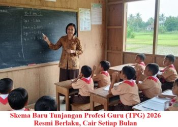 Skema Baru Tunjangan Profesi Guru (TPG) 2026 Resmi Berlaku, Cair Setiap Bulan