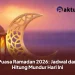 Puasa Ramadan 2026: Jadwal dan Hitung Mundur Hari Ini