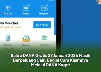 Saldo DANA Gratis 27 Januari 2026 Masih Berpeluang Cair, Begini Cara Klaimnya Melalui DANA Kaget