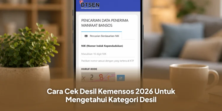 Cara Cek Desil Kemensos 2026 Untuk Mengetahui Kategori Desil