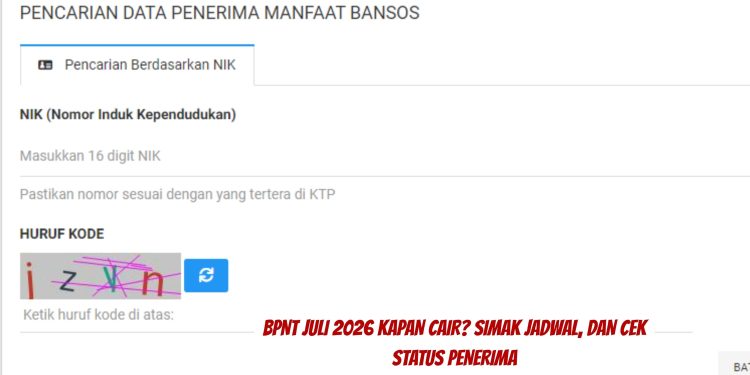 BPNT Juli 2026 Kapan Cair? Simak Jadwal, dan Cek Status Penerima