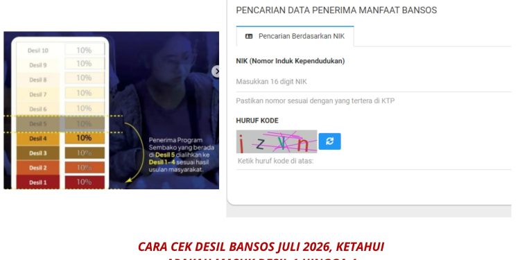 Cara Cek Desil Bansos Juli 2026, Ketahui Apakah Masuk Desil 1 hingga 4