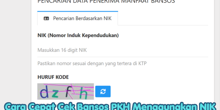 Cara Cepat Cek Bansos PKH Menggunakan NIK KTP