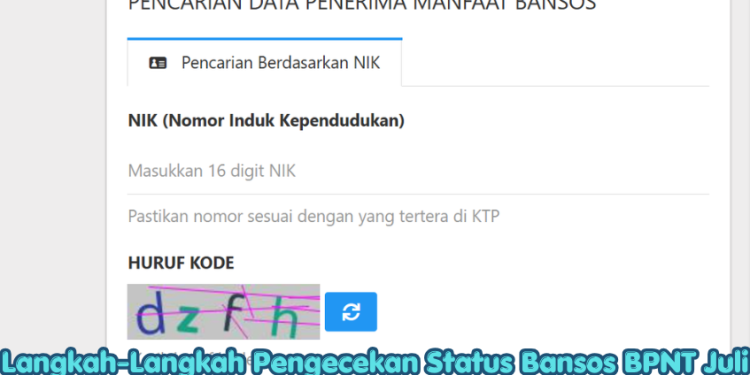Langkah-Langkah Pengecekan Status Bansos BPNT Juli 2026