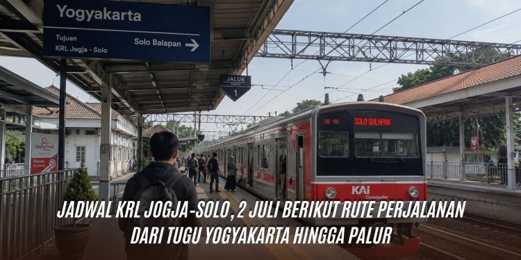Jadwal KRL Jogja–Solo, 2 Juli Berikut Rute Perjalanan dari Tugu Yogyakarta hingga Palur