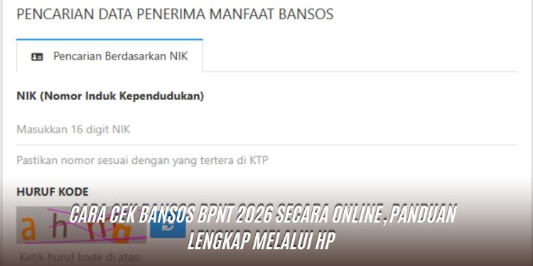 Cara Cek Bansos BPNT 2026 Secara Online, Panduan Lengkap Melalui HP