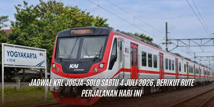 Jadwal KRL Jogja–Solo Sabtu 4 Juli 2026, Berikut Rute Perjalanan Hari Ini