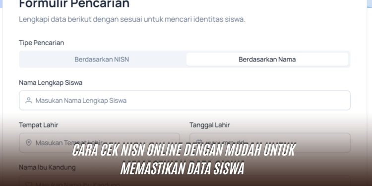 Cara Cek NISN Online dengan Mudah untuk Memastikan Data Siswa