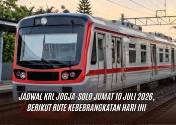 Jadwal KRL Jogja-Solo Jumat 10 Juli 2026, Berikut Rute Kebebrangkatan Hari Ini