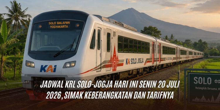 Jadwal KRL Solo-Jogja Hari Ini Senin 20 Juli 2026, Simak Keberangkatan dan Tarifnya
