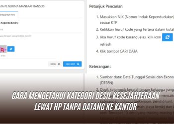Cara Mengetahui Kategori Desil Kesejahteraan Lewat HP Tanpa Datang ke Kantor