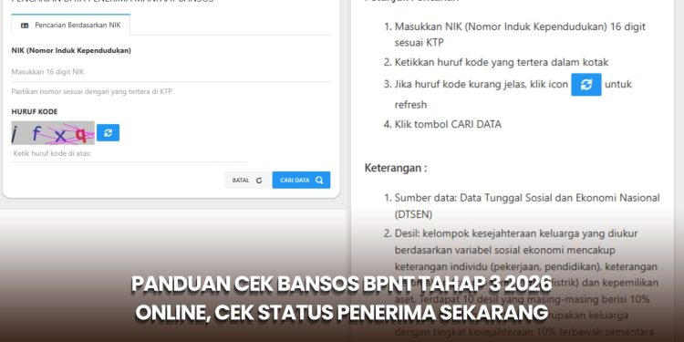 Panduan Cek Bansos BPNT Tahap 3 2026 Online, Cek Status Penerima Sekarang