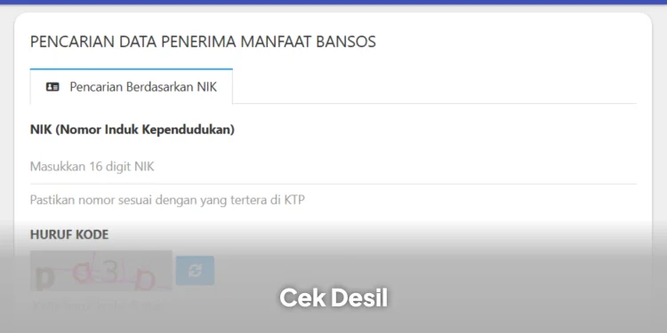 Cara Mengetahui Status Desil Kemensos 2026 Secara Online, Mudah Lewat Website dan Aplikasi