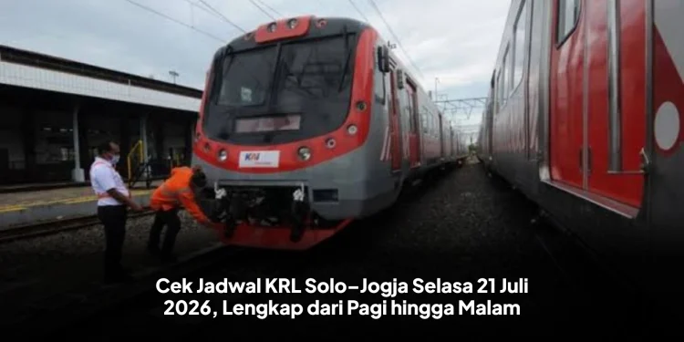 Cek Jadwal KRL Solo–Jogja Selasa 21 Juli 2026, Lengkap dari Pagi hingga Malam