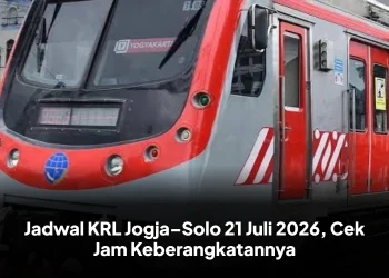 Jadwal KRL Jogja–Solo 21 Juli 2026, Cek Jam Keberangkatannya