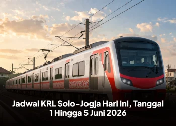 Jadwal KRL Solo-Jogja Hari Ini, Tanggal 1 Hingga 5 Juni 2026