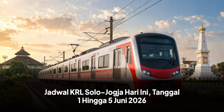 Jadwal KRL Solo-Jogja Hari Ini, Tanggal 1 Hingga 5 Juni 2026