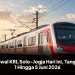 Jadwal KRL Solo-Jogja Hari Ini, Tanggal 1 Hingga 5 Juni 2026
