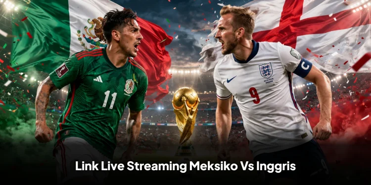 Link Live Streaming Meksiko Vs Inggris, Perebutan Tiket ke Babak 8 Besar Piala Dunia 2026