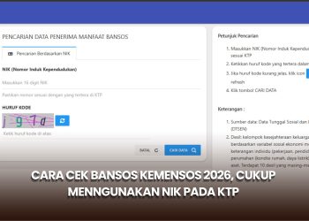 Cara Cek Bansos Kemensos 2026, Cukup Menngunakan NIK Pada KTP